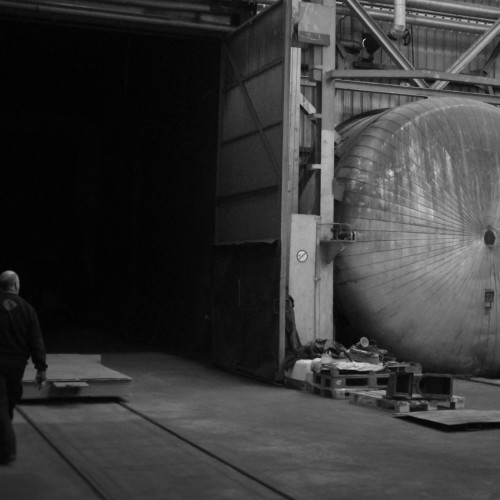 Rubber Lining Gritblast bay Autoclave